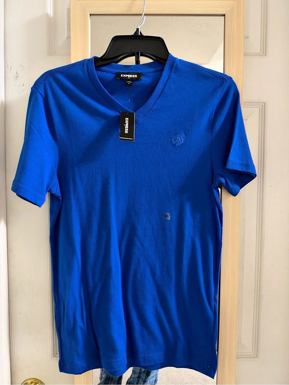 Express V-Neck tshirt in Blue Size XS NWT